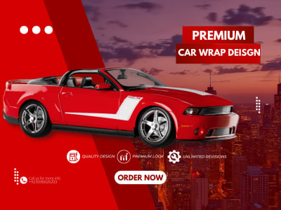 Professional car, van, vehicle wrap design