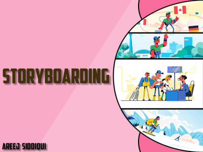 Storyboard Frames for Animation, Film, Explainer Videos and TV Commercial