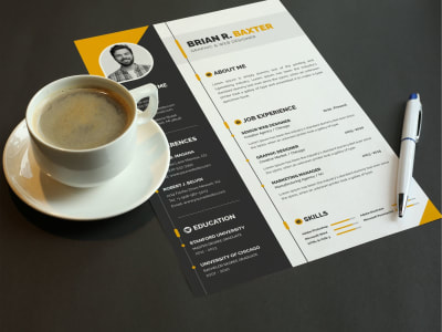 A professional resume, CV