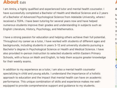 Online tutor for English, History, Essays, Research