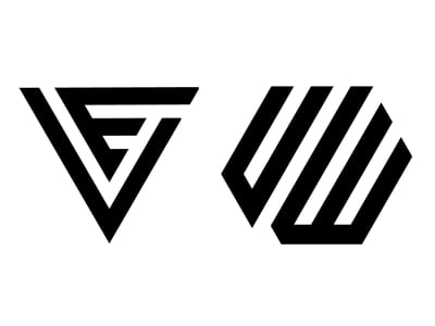 Geometric Hand-drawn company logo design
