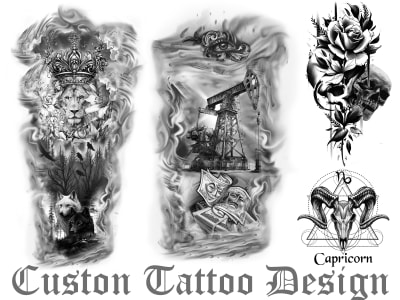 A realism and half/full sleeve tattoo design