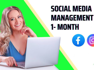 Social media management for 1 Month