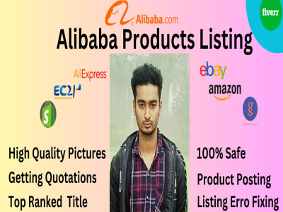 Product listing on  aliexpress, alibaba, amazon, ebay.