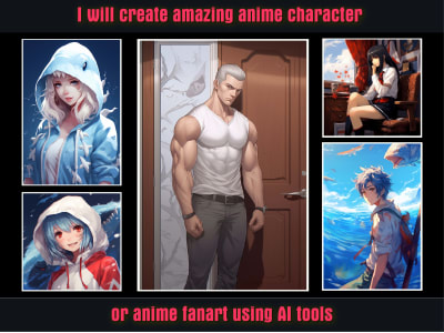 make anime character or fan art for you