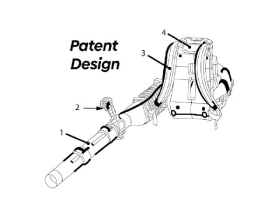 A professional patent drawing or line art