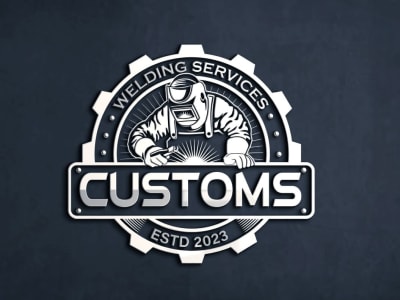 Modern and unique welding business logo