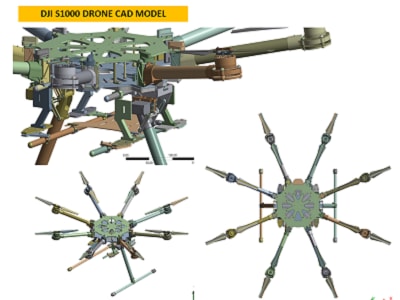 3D DRONE Model for Manufacturing