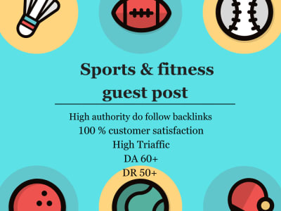 A Sports & fitness guest post with authority do follow backlinks