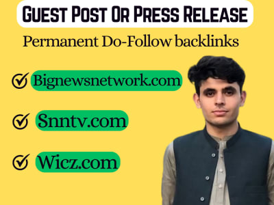 Guest Post or press release on wicz, snntv, bignewsnetwork high DA sites
