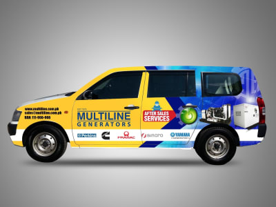 A Creative Vehicle Wrap Design/Car Wrap Design/Van Wrap Design