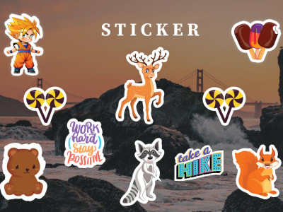 A Cool Sticker Design in Any Style and Size | Upwork