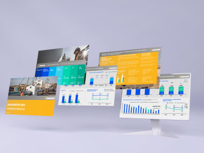 A professional pitch deck