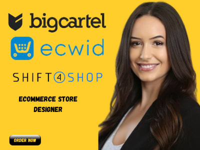 A converting Shift4shop, Bigcommerce, Big Cartel, Ecwid E-commerce Store