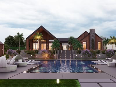 3D landscape design, Back Yard Design, Front yard and Landscape rendering.