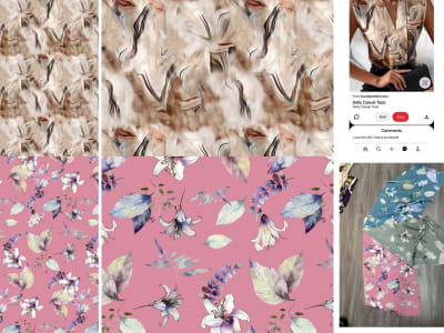Make a digital design for textile print