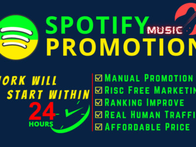An Organic Spotify promotion to boost listeners, and Spotify presence