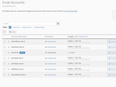 Email hosting server installation with WHM/cPanel for your email activities