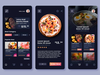 Food delivery app, grocery app, ecommerce app