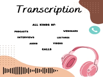 A TOP-quality English | Arabic transcription