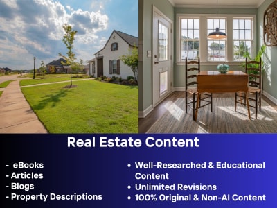 High-Quality Real Estate Content