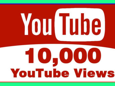 10000+ YouTube Video Views 2000+ Video Likes 1000+ Subscribers Marketing