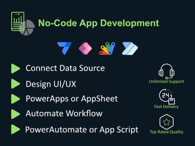 A no-code app using powerapps or appsheet