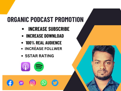 Organic podcast promotion service to get huge Download Subscribe and Rating