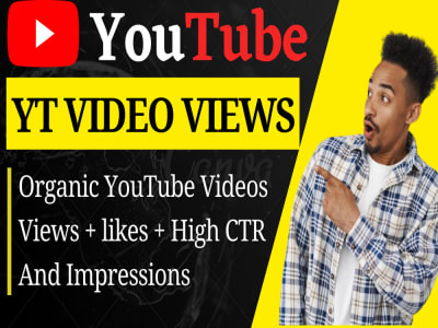 Organic YouTube views | YouTube video views | HQ YouTube views