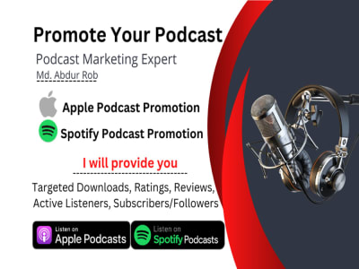 A real podcast promotion with real traffic and organic downloads
