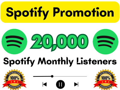 Spotify Monthly Listeners | Spotify Promotion | Organic Music Promotion