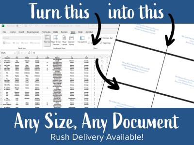 A file(s) setup for variable printing