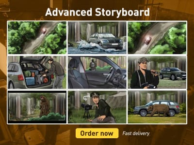 Professional storyboard for your script