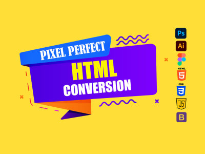 Responsive HTML Website | PSD/figma/XD/Zeplin to HTML5, CSS3, and Bootstrap