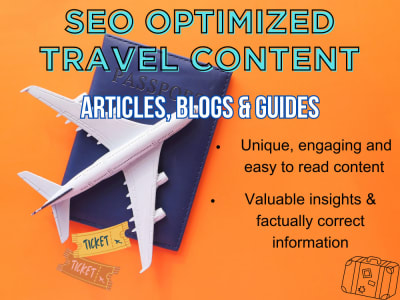 High-Quality & 100% Unique Travel Writing by an Expert Travel Writer