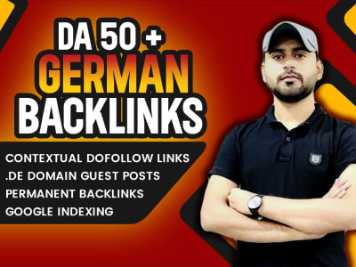 SEO backlinks through german guest posts on high da german websites