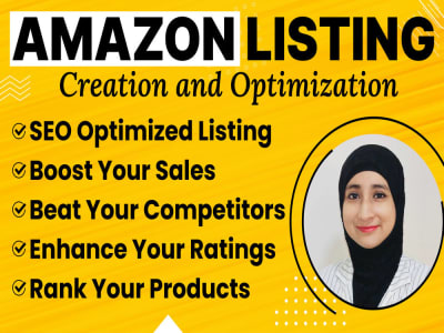 Amazon product listing, SEO optimized Amazon product listing
