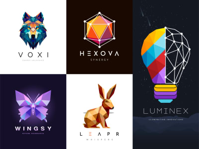 An timeless geometric and polygonal logo design