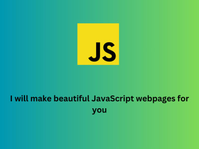 Responsive and beautiful JavaScript webpages | Upwork