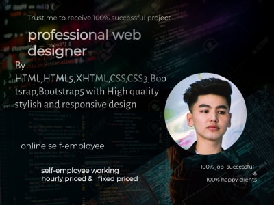 Front-end web designer |professional web designer | Upwork