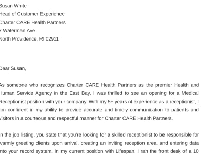 Fantastic delivery of a cover letter that will get you, your desired jobs.