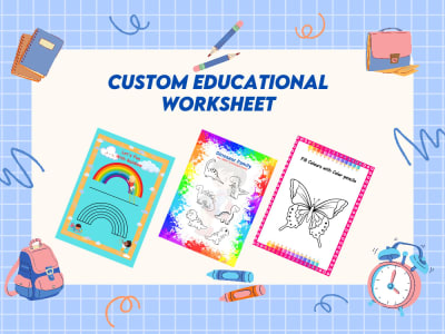 An amazing Canva custom kids educational worksheet, Business card ...
