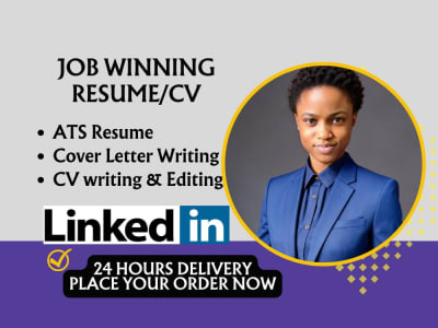 Job interview-winning resume writing, Cover Letter, LinkedIn Optimization
