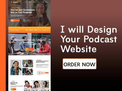 Podcast website redesign podcast website design Music website