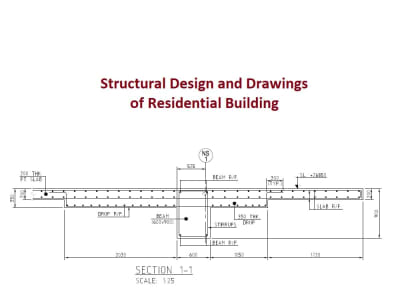 Structural design & drawings of upto 4 storey residential building
