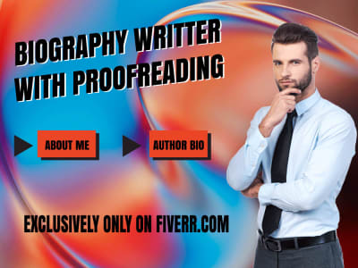 I writeyou an unforgettable biography, about us, author bio | Upwork