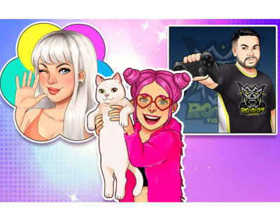 Amazing Digital cartoon character illustration