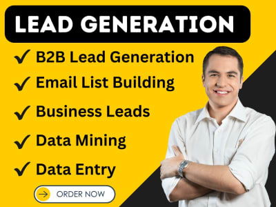 B2B Lead Generation Data Entry Email List Building Data Mining Busines Lead