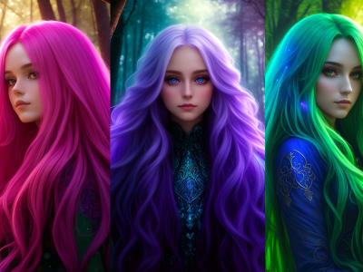 Stunning fictional ai character art, ai portraits