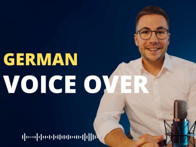 An IVR in a deep german male voice with background music!
